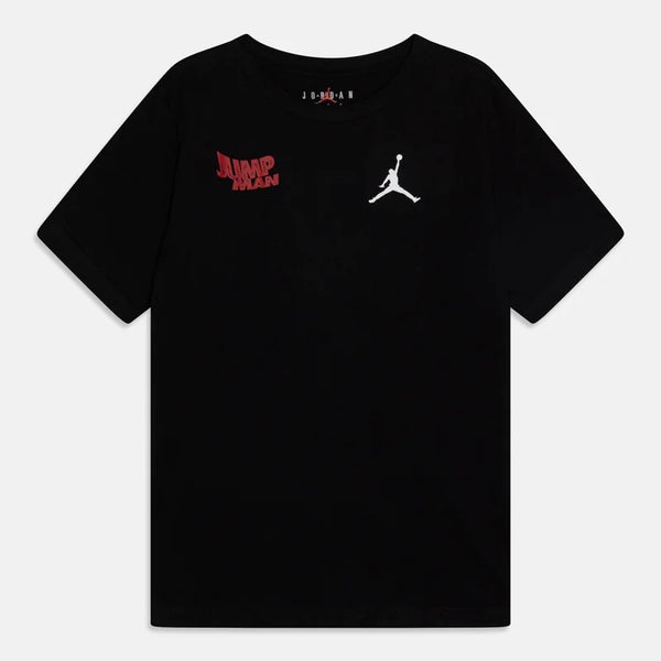 Baju Basket Air Jordan Stack Crew Tee Black Original