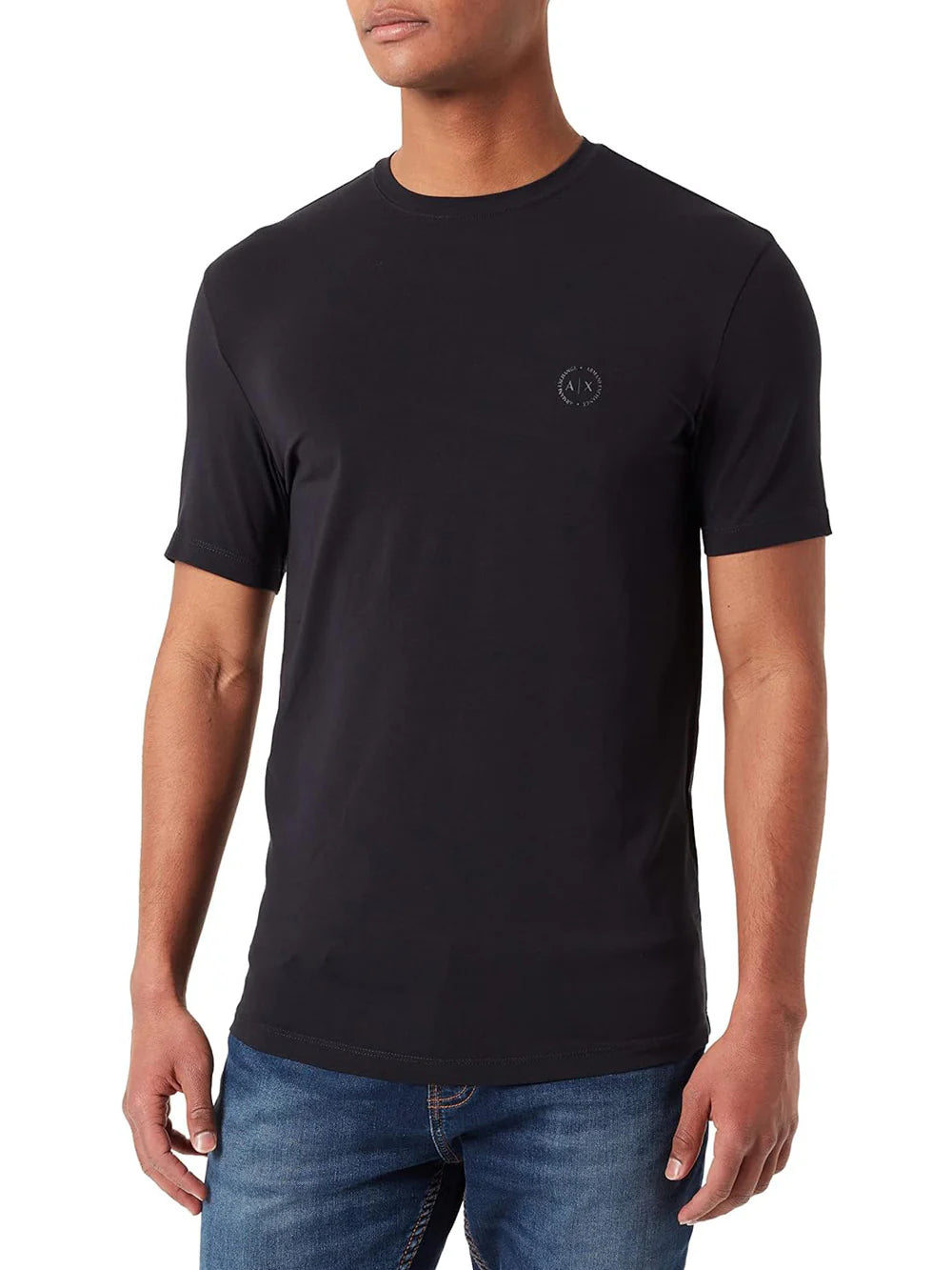 Armani Exchange T-shirt Maniche Corte Blu Uomo
