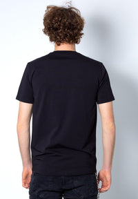 Armani Exchange T-shirt Maniche Corte Blu Uomo — immagine 2