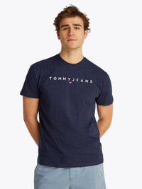 T-shirt Tommy Jeans bleu pour homme — immagine 3