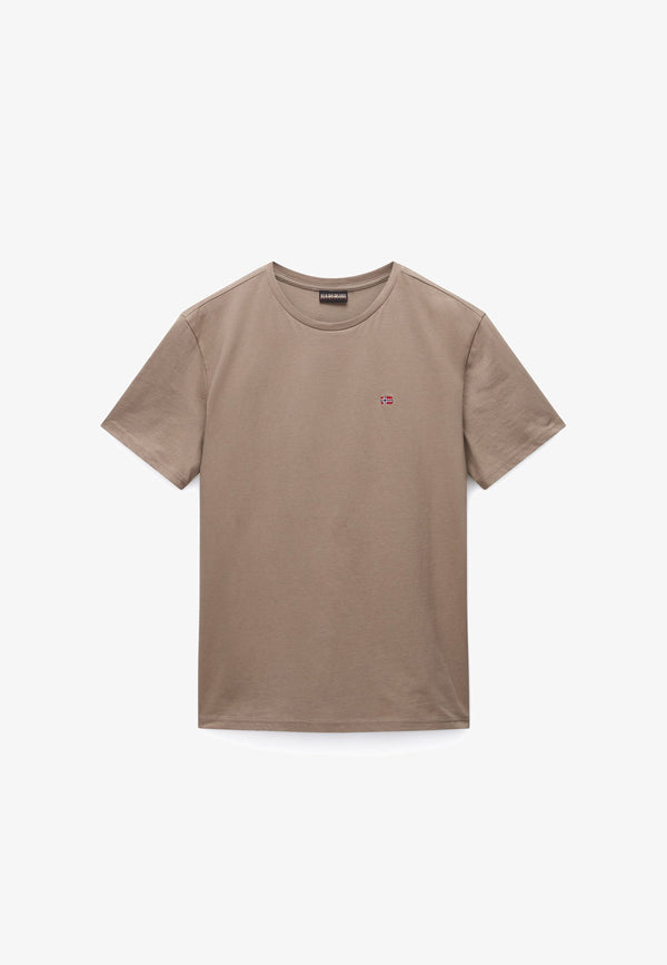 Napapijri Salis SS T-shirt Maniche Corte Beige Uomo