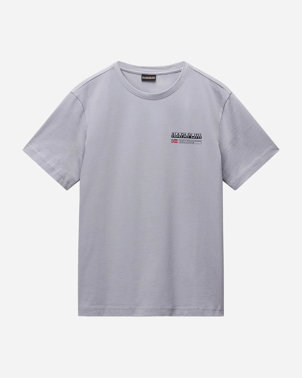 T-shirt Napapijri Kasba Manches Courtes Grise Homme