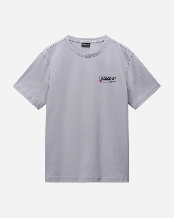 Napapijri Kasba T-shirt Maniche Corte Grigia Uomo