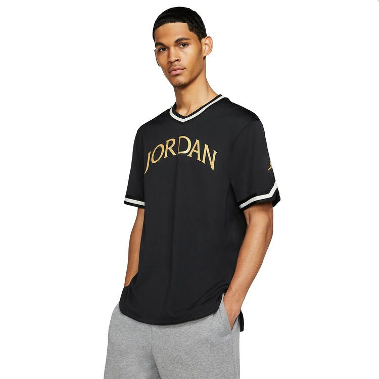 Jordan Remastered T-Shirt Nera Oro Uomo