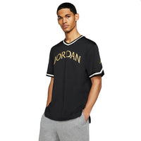 Jordan Remastered T-Shirt Nera Oro Uomo — immagine 1