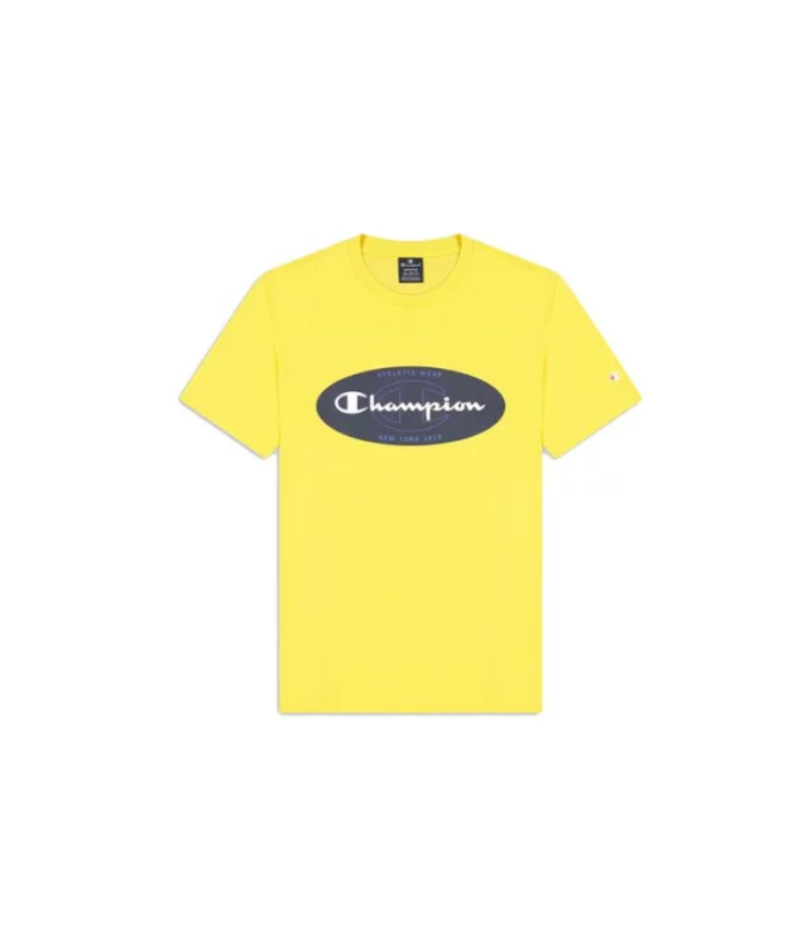 Champion Legacy Graphic T-Shirt Gialla Blu Uomo