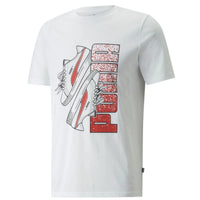 Puma Graphic T-Shirt Bianca Con Stampa Uomo — immagine 1