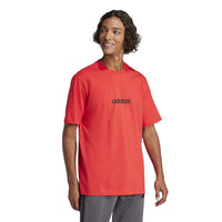 Adidas M Lin SJ Tee T-Shirt Rossa Uomo — immagine 1