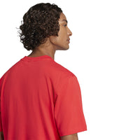 Adidas M Lin SJ Tee T-Shirt Rossa Uomo — immagine 2