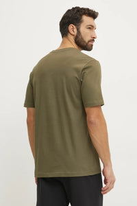 T-shirt Adidas imprimé vert homme — immagine 2