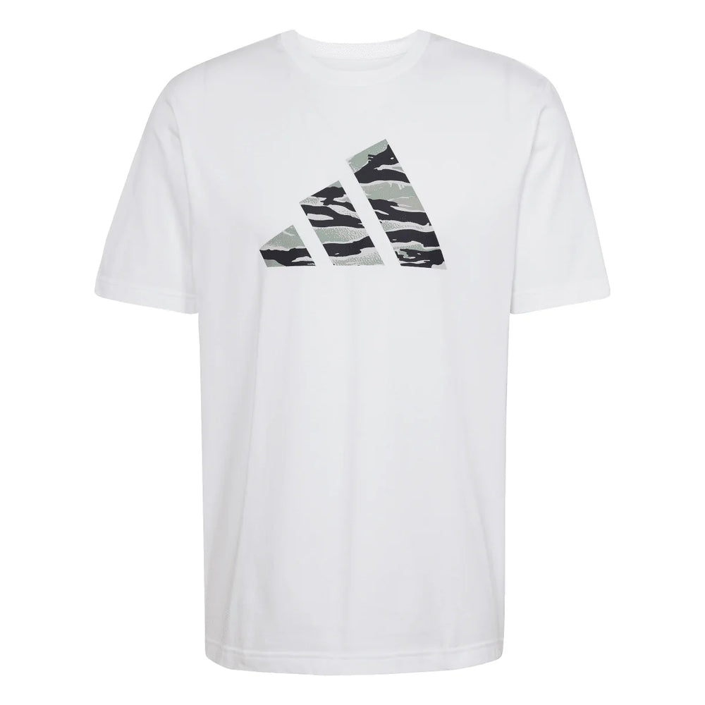 T-shirt graphique Adidas Blanc Vert Homme
