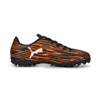 Puma rapide Chaussures de football en salle Orange Noir Enfants — immagine 2