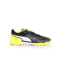Puma Truco III TT Chaussures de football en salle Jaune Noir Unisexe — immagine 2