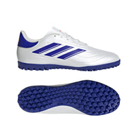 Adidas Copa Pure 2 Club Turf Chaussures de football en salle Blanches Bleues Unisexe — immagine 2