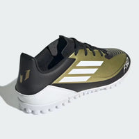 Adidas F50 Club Messi TF M Chaussures de football en salle Or Noir Unisexe — immagine 2