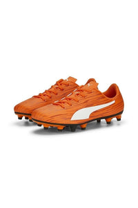 Puma Rapido III TT Scarpe da calcetto arancioni  bianche Bambini — immagine 2