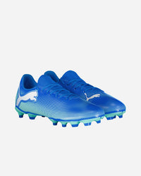 Puma Future 7 Play FG-AG M Chaussures de Foot Bleu Unisexe — immagine 2