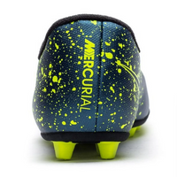 Chaussures de football Nike Mercurial Vortex II FG bleues et jaunes pour enfant — immagine 2