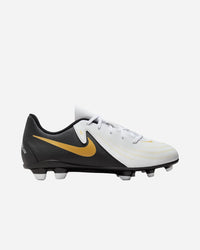 Chaussures de football Nike Jr Phantom Gx Ii Club Fg blanches et noires pour enfants — immagine 1