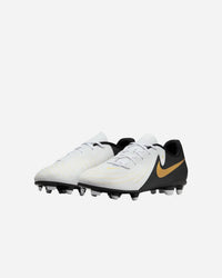 Chaussures de football Nike Jr Phantom Gx Ii Club Fg blanches et noires pour enfants — immagine 2