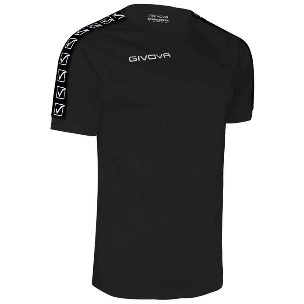 T-shirt Givova Poly en matière technique noire unisexe
