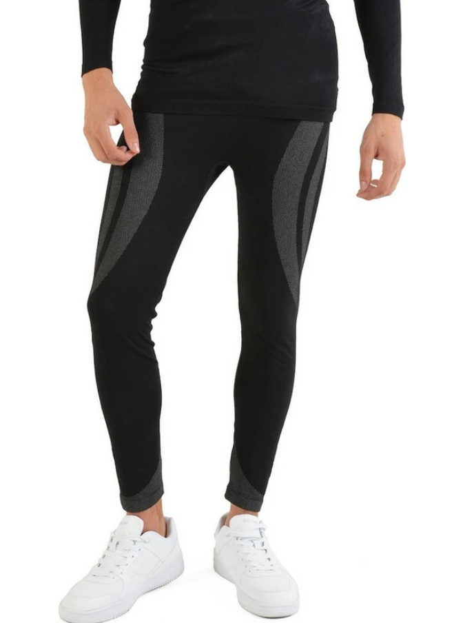 Champion Pantalon Thermique Noir Homme