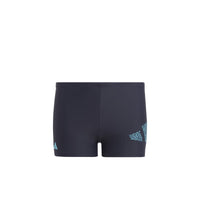 Maillot de bain Adidas 3 Bar Logo Box Bleu Enfants Garçons — immagine 1