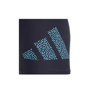 Maillot de bain Adidas 3 Bar Logo Box Bleu Enfants Garçons — immagine 2