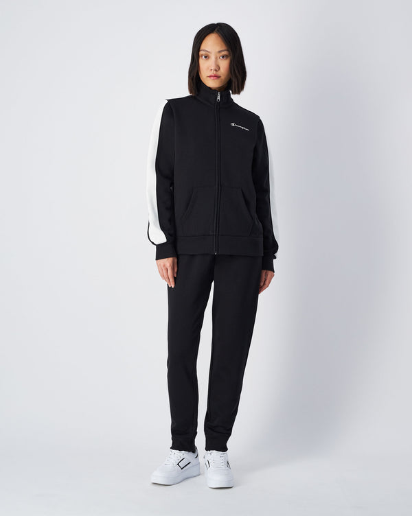 Champion Completo Tuta Nera Bianca Donna