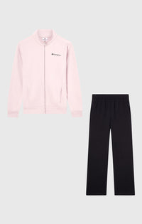Champion Full Zip Suit Ensemble Survêtement Rose Noir Femme — immagine 1
