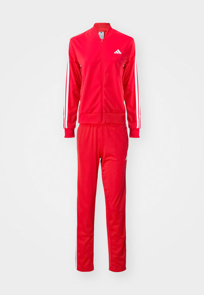 Adidas Essentials 3-Stripes Completo Tuta Rossa Donna