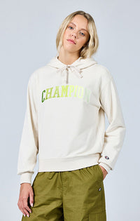 Champion Icons Sweat à Capuche Jaune Vert Femme — immagine 2