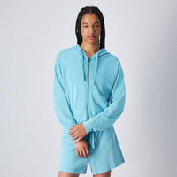 Champion Mineral Sweatshirt zippée à capuche bleu ciel femme — immagine 3
