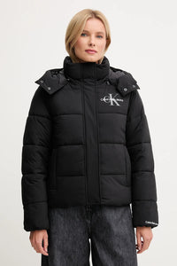 Calvin Klein Jeans Giubbotto Con Cappuccio Nero Donna — immagine 1