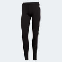 Collant Adidas Trefoil Serrés Noir Blanc Femme — immagine 1