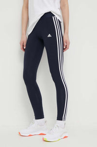 Adidas Ess 3-Stripes Leggings Neri Bianchi Donna — immagine 1