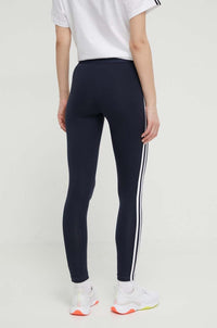 Adidas Ess 3-Stripes Leggings Neri Bianchi Donna — immagine 2