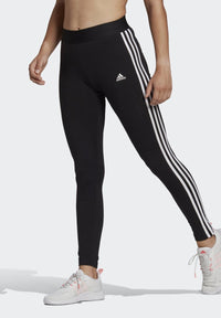 Adidas Leggings Essentials 3-Stripes Leggings Neri Donna — immagine 2