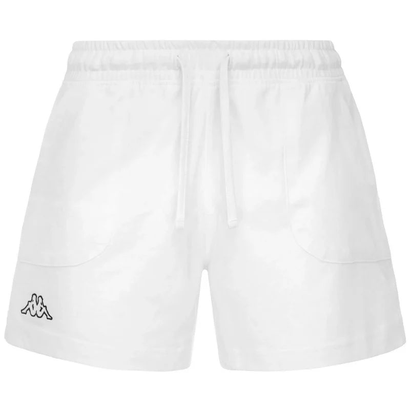 Kappa Shorts Femme Shorts de Sport Blanc