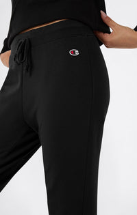 Champion  Icons Rib Cuff Pantaloni Tuta Neri Donna — immagine 3