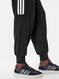 Adidas Essentials 3-Stripes Pantaloni Tuta Neri Bianchi Donna — immagine 3