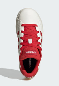 Chaussures Adidas Grand Court 2.0 K Blanches Rouges Femme — immagine 3