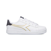 Diadora Game P GS Chaussures Blanches Noires Femme — immagine 1