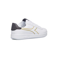 Diadora Game P GS Chaussures Blanches Noires Femme — immagine 2