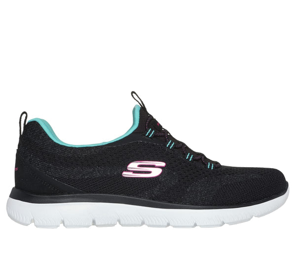 Skechers Summits Vegan Scarpe Nere Azzurre Donna