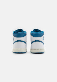 Jordan 1 Mid SE Chaussures Blanc Bleu Femme — immagine 3