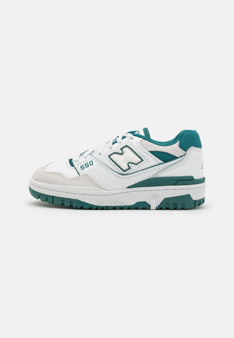 New Balance 550 GS Chaussures Blanc Vert Femme