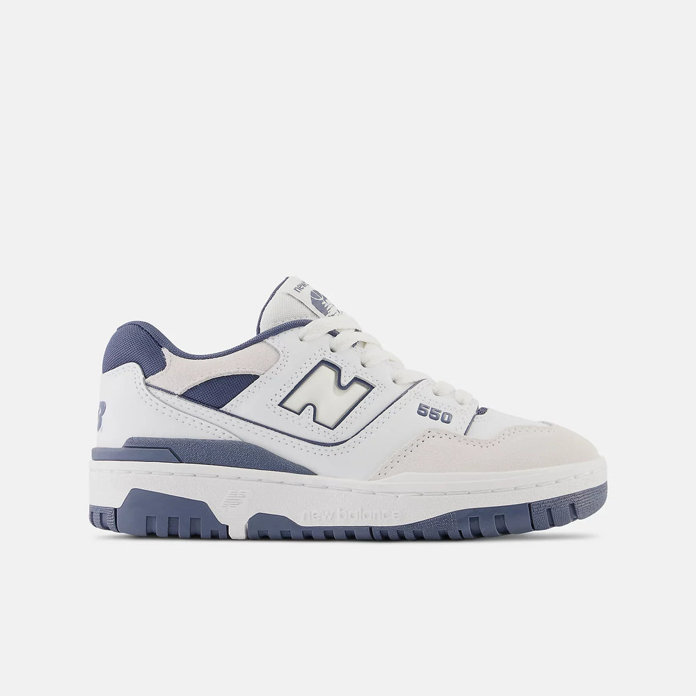 New Balance 550 GS Chaussures Blanc Bleu Femme