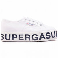 Chaussures blanches femme Superga W Platform 2790 Cotw Outsole Lettering — immagine 1