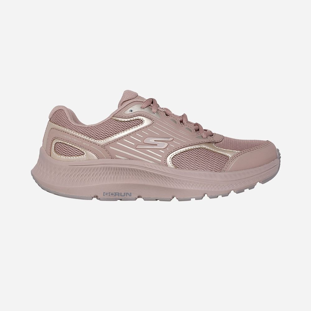 Chaussures femme roses Skechers Go Run